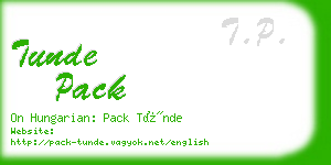 tunde pack business card